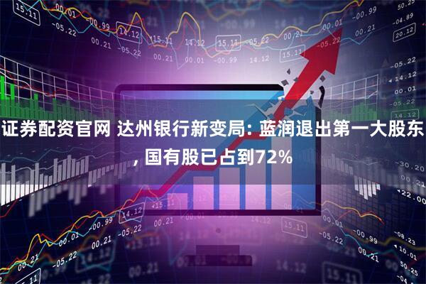 证券配资官网 达州银行新变局: 蓝润退出第一大股东, 国有股已占到72%